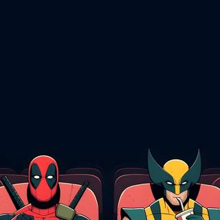Deadpool and Wolverine phone wallpaper