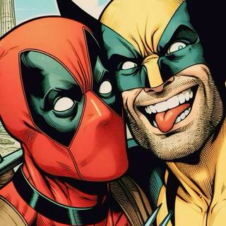 Deadpool and Wolverine phone wallpaper