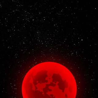 Red moon phone wallpaper