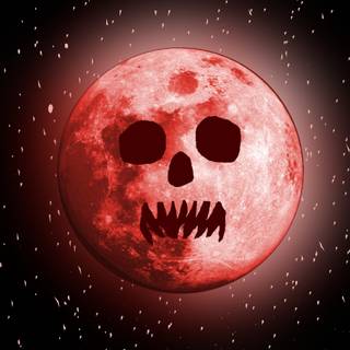 Red moon phone wallpaper