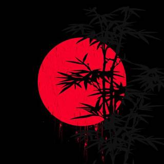 Red moon phone wallpaper