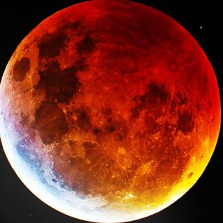 Red moon phone wallpaper