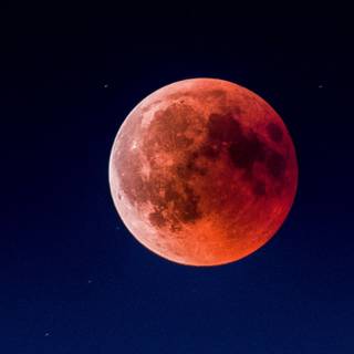 Red moon phone wallpaper