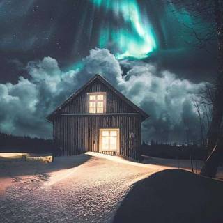 Cabin iPhone wallpaper