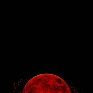 Red moon phone wallpaper