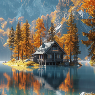 Cabin iPhone wallpaper