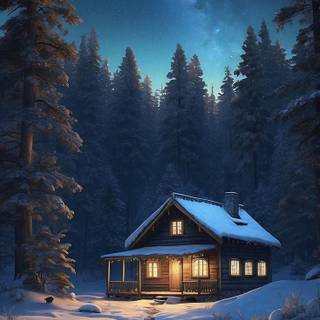Cabin iPhone wallpaper