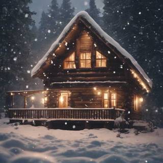 Cabin iPhone wallpaper