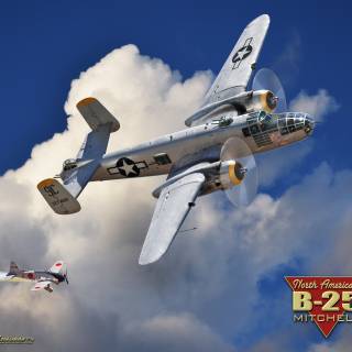 North American B-25 Mitchell bomber wallpaper