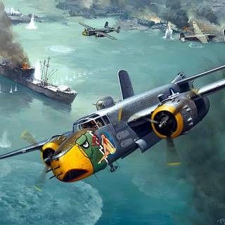 North American B-25 Mitchell bomber wallpaper
