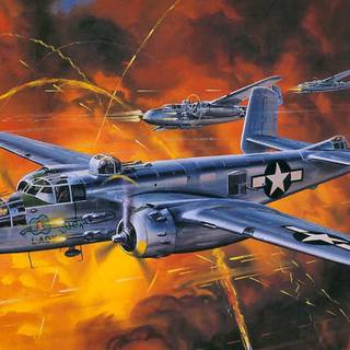 North American B-25 Mitchell bomber wallpaper