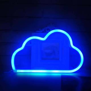 Blue aesthetic led wallpaper