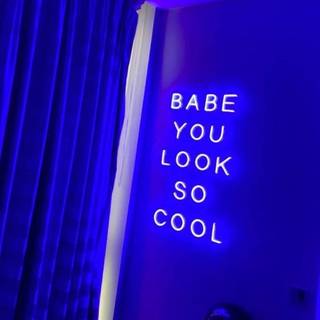 Blue aesthetic led wallpaper