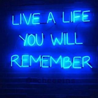 Blue aesthetic led wallpaper