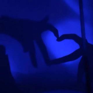 Blue aesthetic led wallpaper