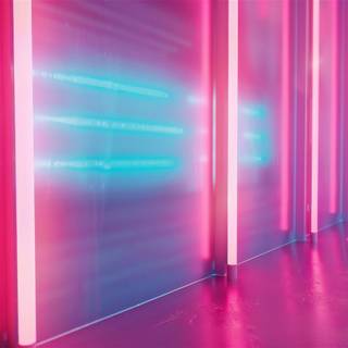 Blue aesthetic led wallpaper