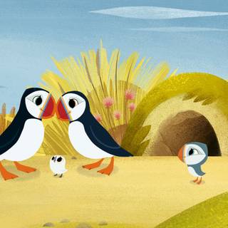 Puffin Rock wallpaper