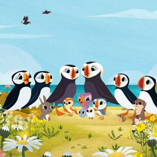 Puffin Rock wallpaper