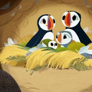 Puffin Rock wallpaper