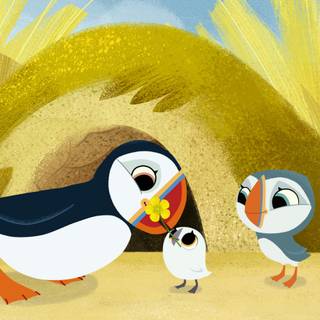 Puffin Rock wallpaper