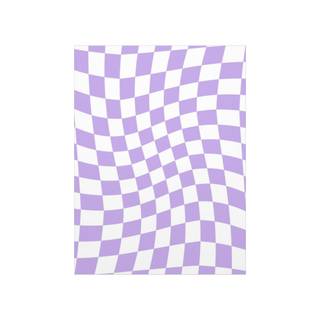 Purple checkered wallpaper