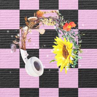 Purple checkered wallpaper