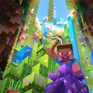 Minecraft iPad wallpaper