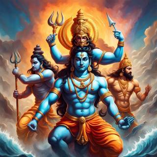 Lord Shiva and Vishnu wallpaper