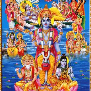 Lord Shiva and Vishnu wallpaper