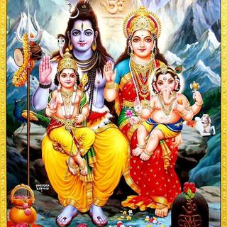 Lord Shiva and Vishnu wallpaper