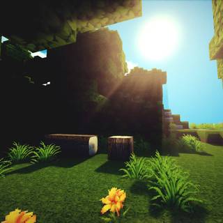 Minecraft movie PC wallpaper