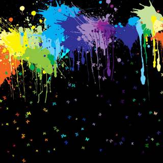 Animated color splash wallpaper