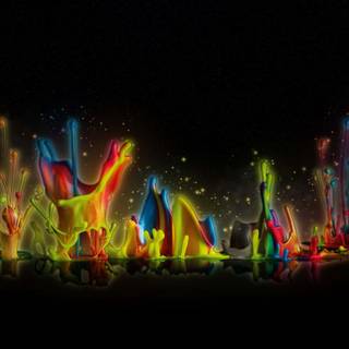 Animated color splash wallpaper
