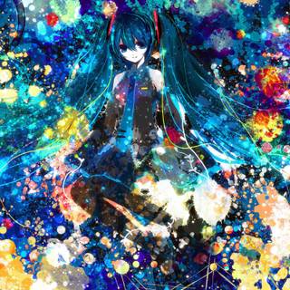 Animated color splash wallpaper