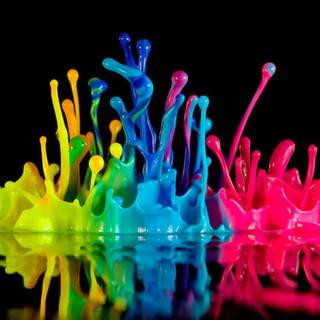 Animated color splash wallpaper