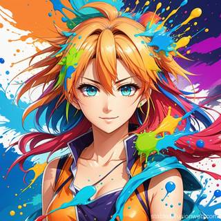 Animated color splash wallpaper