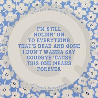 Benson Boone lyrics wallpaper