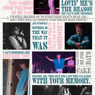 Benson Boone lyrics wallpaper