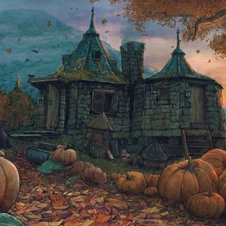 Hagrid's Hut wallpaper