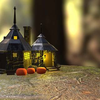 Hagrid's Hut wallpaper