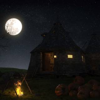 Hagrid's Hut wallpaper