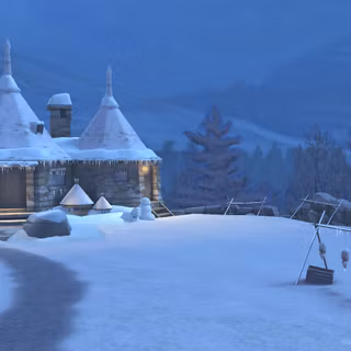 Hagrid's Hut wallpaper