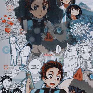 Tanjiro and Inosuke wallpaper