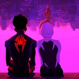 Miles Morales Gwen wallpaper