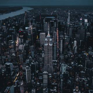 New York dark wallpaper