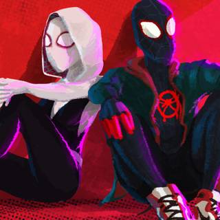 Miles Morales Gwen wallpaper