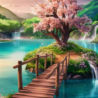 Nature 4k iPhone spring anime wallpaper