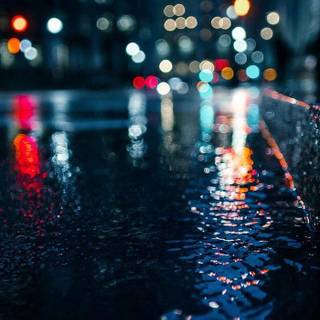 Rain city phone wallpaper