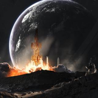 4k oled space wallpaper