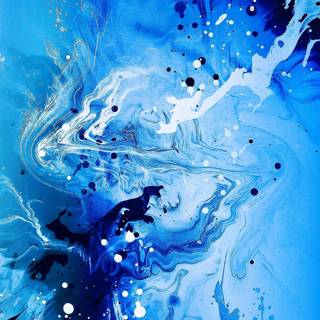 iPhone 13 Pro Max blue wallpaper